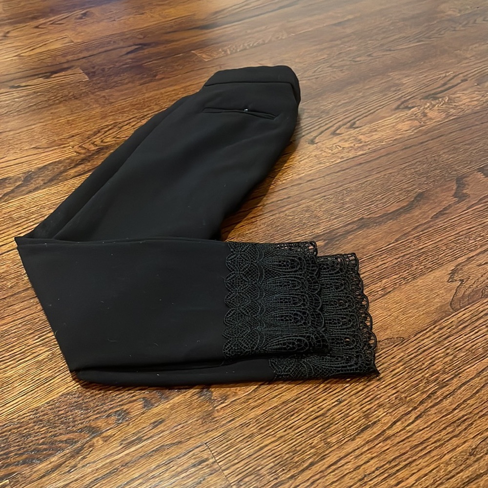 Ann Taylor Lace Hem Pants